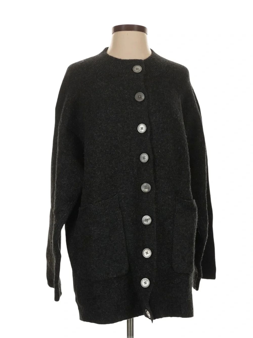 J. Crew Relaxed Milano-Stitch Cardigan Size Small Gray Cardigan Jacket Cozy